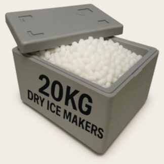 20KG FOOD GRADE DRY ICE PELLETS | 600 9MM PELLETS, 300 SERVED DRINKS (400x300x280MM)